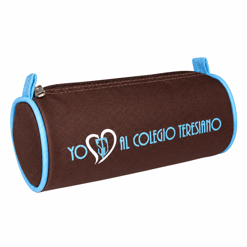 Cartuchera tubo en tela 600 con lengüitas