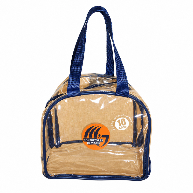 Neceser mediano en PVC cristal