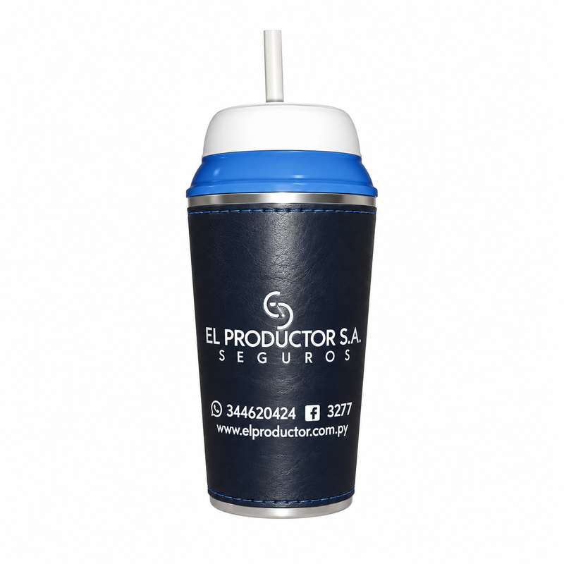 Termito mate-tereré forrado con logo bordado