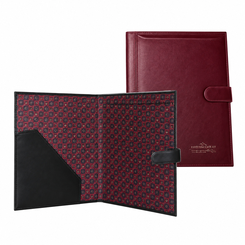Carpeta ejecutiva en símil cuero