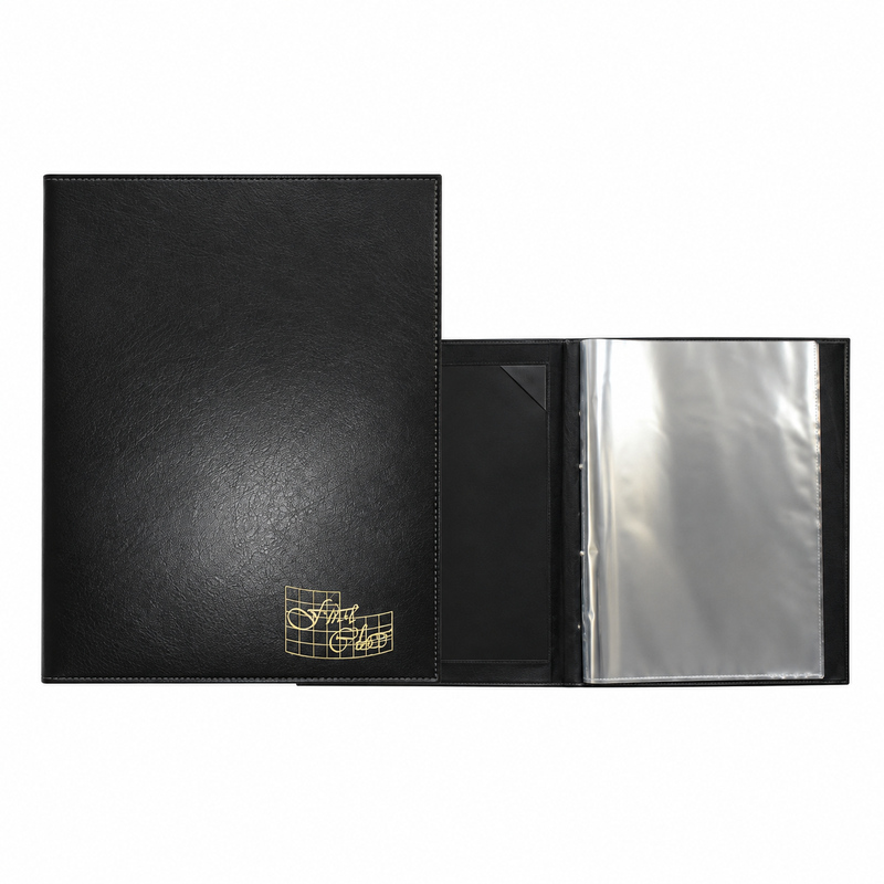 Carpeta para catálogo en símil cuero
