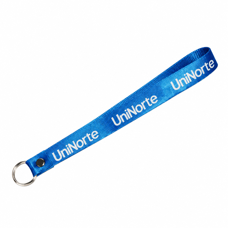 Llavero cinta corto tipo pulsera con argolla