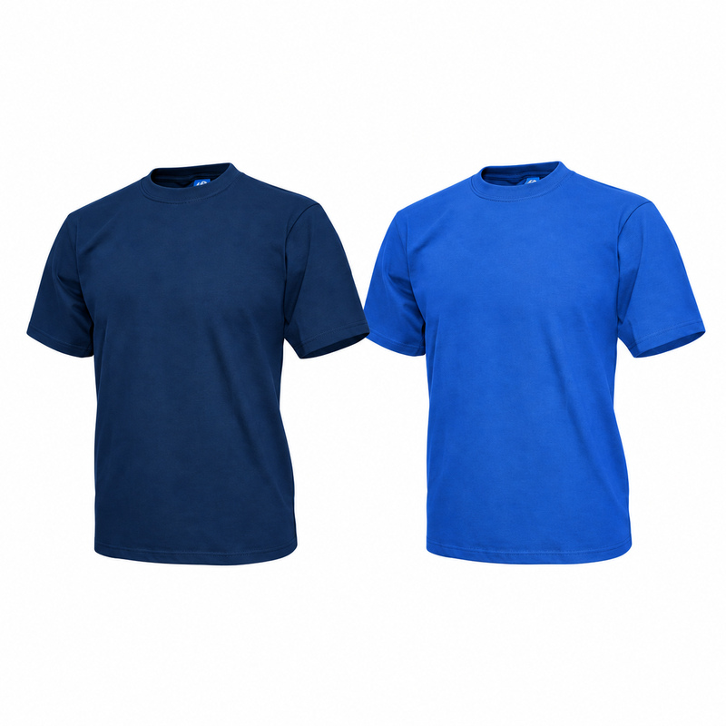 Remera cuello redondo con logo en impresión serigráfica