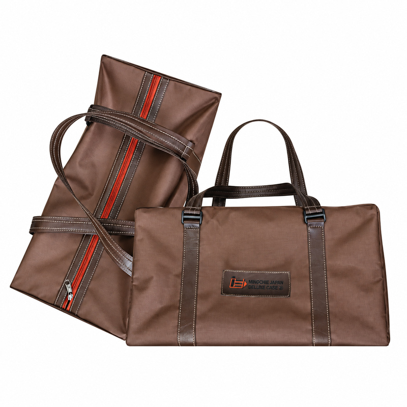 Bolso viajero en tela 600 con detalles en símil cuero