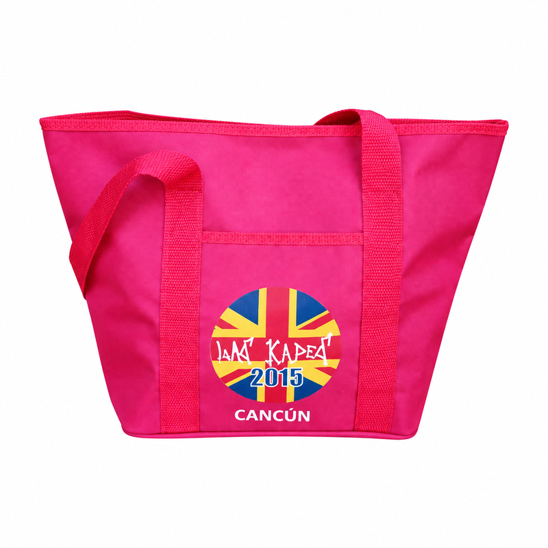 Bolso playero en tela 600 con bolsillo en frente