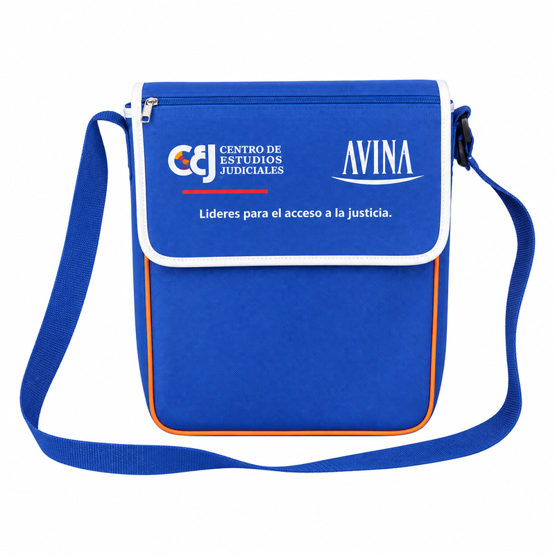 Bolso bandolera tapa larga con cierre
